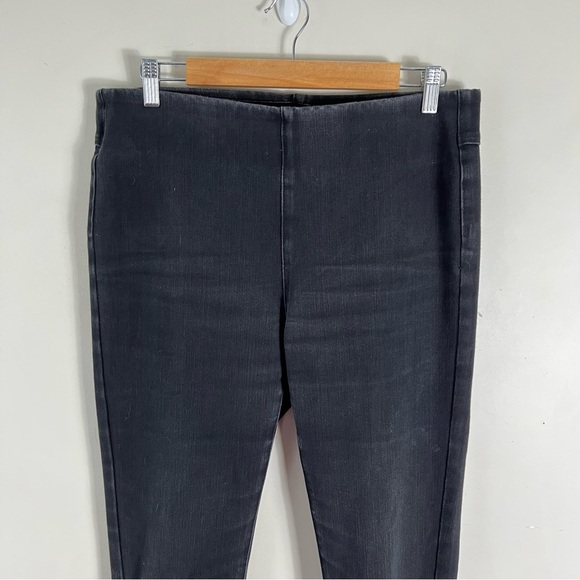 Soft Surroundings The Ultimate Denim Pull On Slim Jeans Faded Black Wash SZ M - Picture 7 of 11